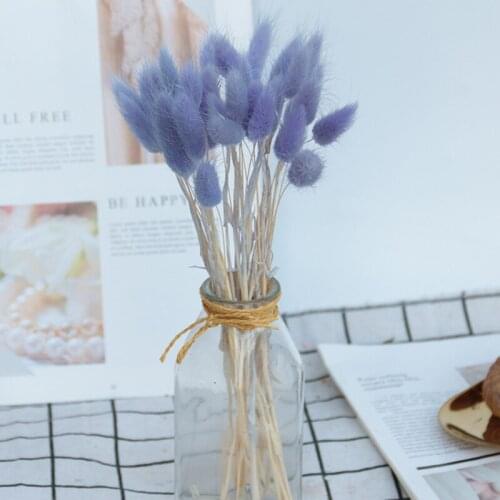 Dried Flower Bouquet Artificial Lagurus Ovatus Decoration for Home Hotel Wedding B99
