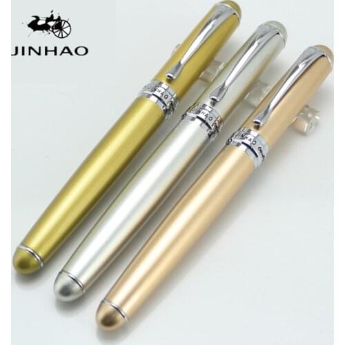 JINHAO 750 Noble Royal Blue Marble and silver 0.7mm Broad nib Fountain pen black puple white pink grey 15 colors for choose