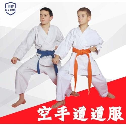 Cotton Quality Dobok child adult karate uniform suit WTF Taekwondo kick boxing MMA Martial art training clothes dobok