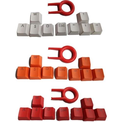 9 Keys PBT Backlit Keycaps WASD/ESC/Direction With Key Cap Puller For MX Switches Mechanical Gaming Keyboard