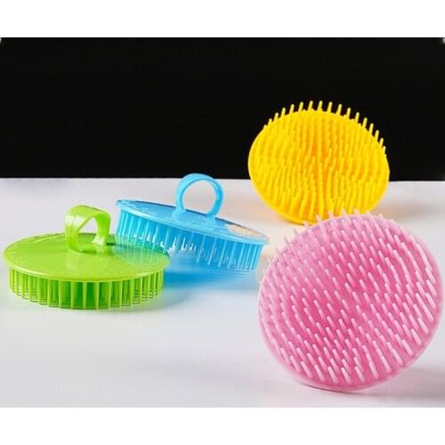F1FF Hair Scalp Massager Shower Shampoo Brush Wet Dry Manual Head Massage Scrubber