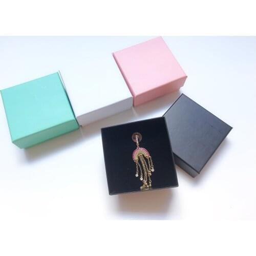 Fashion Square Jewelry Box Ring Earrings Bracelet Necklace Pendants Present Gift Box Case Package Jewelry Box Organizer