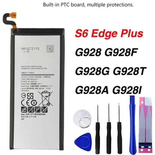 Original EB-BG928ABE Battery For Samsung GALAXY S6 edgePlus SM-G9280 G928P G928F G9287 G928V G9280 3000mAh