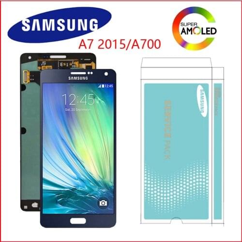 ORIGINAL 5.5" AMOLED for SAMSUNG Galaxy A7 2015 LCD Display A700 A700F A700FD A7000 Touch Screen Digitizer Replacement Parts