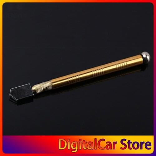 Professional Metal Handle Steel Glass Rhinestone Self-lubricating Oil Feed Tipped Glass Cutter Cutting Craft Glazing Tool