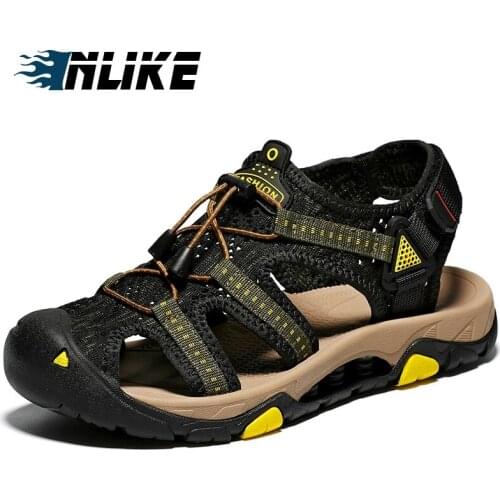 Classic Men Soft Sandals Comfortable Men Summer Shoes Leather Sandals Big Size Soft Sandals