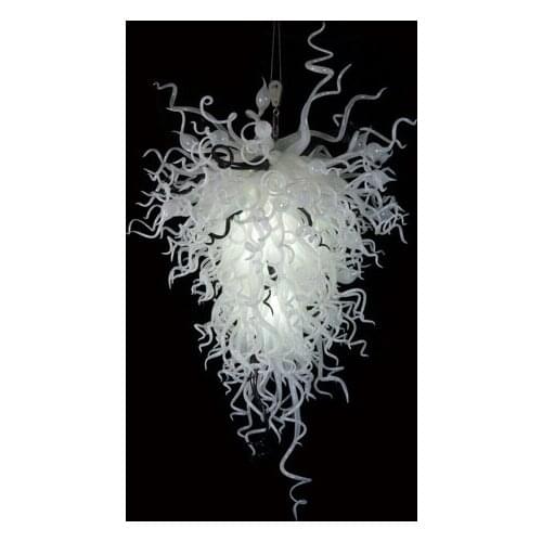 Modern White Blown Murano Glass Pretty Design Chandelier for Hotel Hall Decor