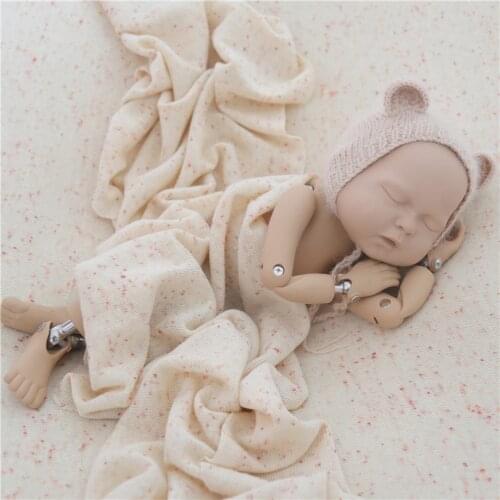 Speckled Wrap Layering Fabric Textured Posing Beanbag Blanket Stretchy Knit Layer Newborn Backdrop Fabric Wrap Set Photo Props