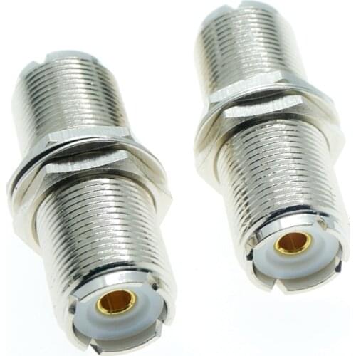 UHF female SO-239 to UHF Female SO239 jack nut bulkhead RF mount adapter connector FOR PL-259