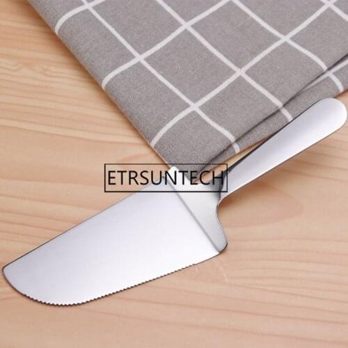 100pcs Cake Server Stainless Steel Serrated Edge Blade Cutter Pie Pizza Server Cake Cutter Reusable Cake Knife