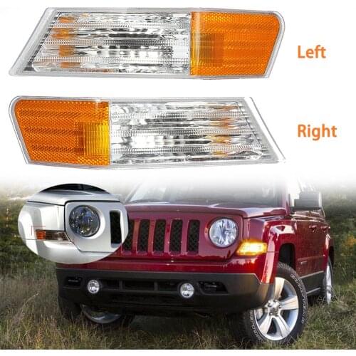 2pcs Car LED Front Left+Right Parking Turn Signal Light Lamp For Jeep Patriot Lampshade Car Interior Light LED Lamp Signal Light