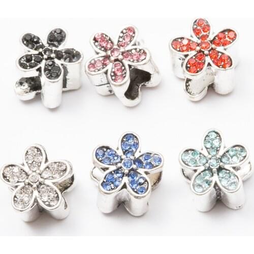 3Pcs/Lot Silver Plated flower Charms Beads European DIY Beads Fit Pandora Charms Bracelets & Bangle Fashion Jewelry js1002