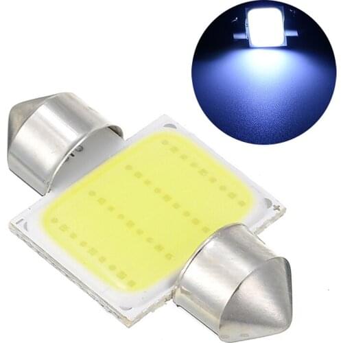 31mm COB 3W with 12 Chips SMD LED White Car Dome Festoon Interior Panel Bulb White Light DC 12V Auto Interior Light