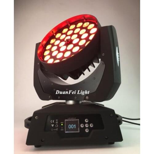 4pcs/lot 36*10w rgbw wash moving head led 4in1 ring function led moving head wash beam with zoom