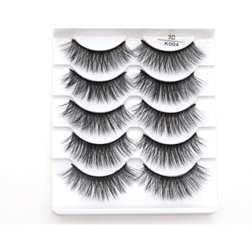 5 pairs 3d mink hair false eyelashes natural Long Eye Lashes Wispy Makeup Extension Tools sexy mink eyelashes eyes lash cilios