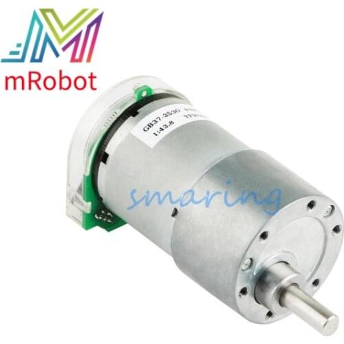 6-12V Geared Motor Encoder Magnetic 448CPR Photoelectric Coding Speed Measuring for Metal Smart Balance Car Chassis Motor Kit