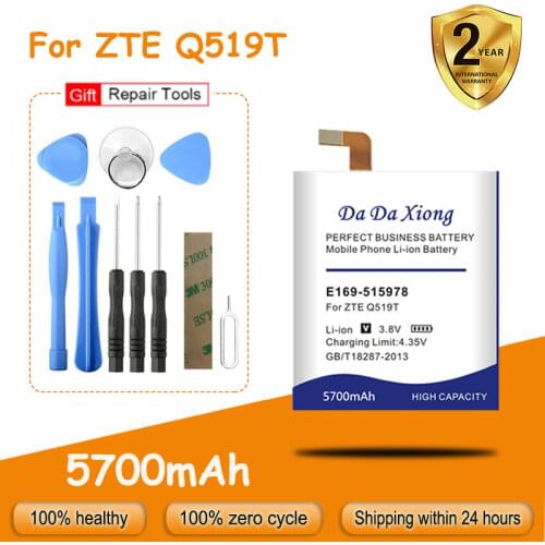 High capacity 5700mAh E169-515978 Battery for ZTE Blade X3 D2 Q519T A452 Replacement batteria + free tools