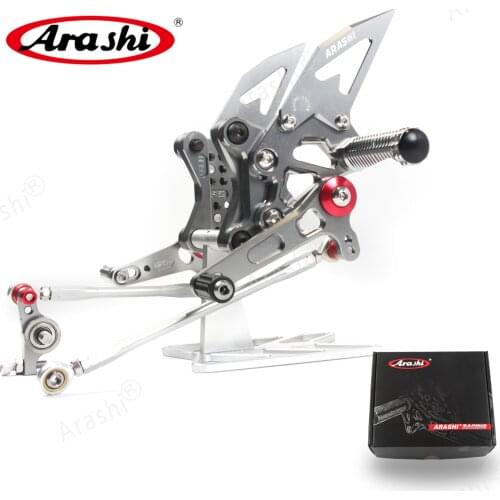 Arashi For DUCATI 1098 1098S 2007 2008 CNC Adjustable Rearset Footrests Foot Pegs Rider Footrest Foot Rest 848 / 848 EV0