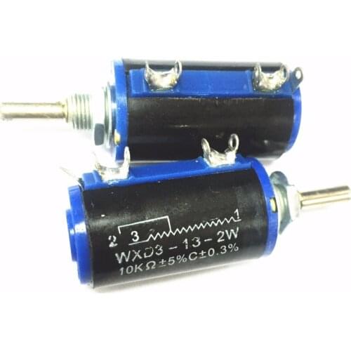 Free shipping WXD3-12 1K 2.2K 3.3K 4.7K 5.6K 6.8K 10K 22K 33K 47K wirewound potentiometer