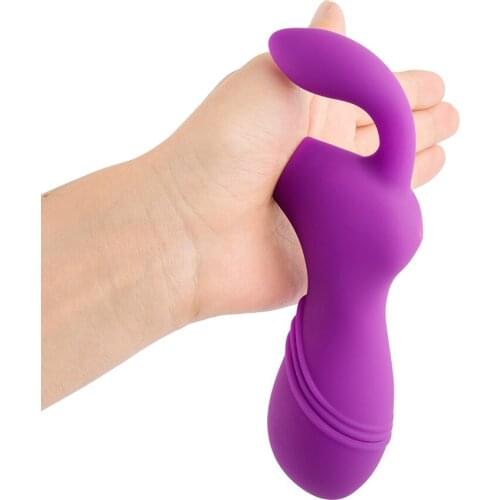 Safe Silicone Wand Massager with 10 Frequency Vibrator Clitoris Stimulator Clit Sucker Waterproof Recharging Relex Sex Toy Women