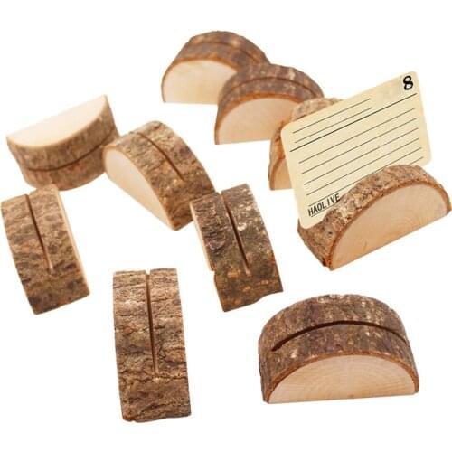 Wooden Place Card Holder Photo Display Reception for Birthday Shower Photo