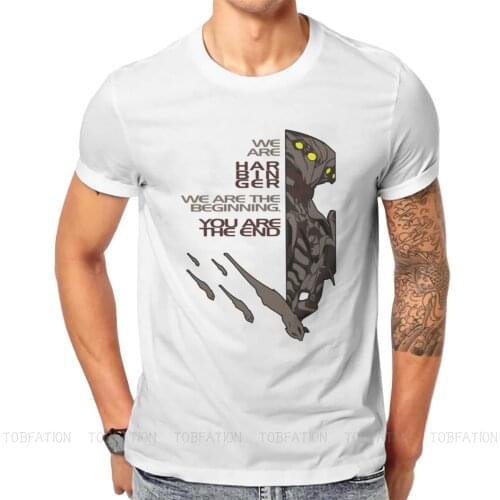 Harbinger Newest TShirts Mass Effect Commander Shepard Asari Game Male Style Fabric Tops T Shirt O Neck Big Size