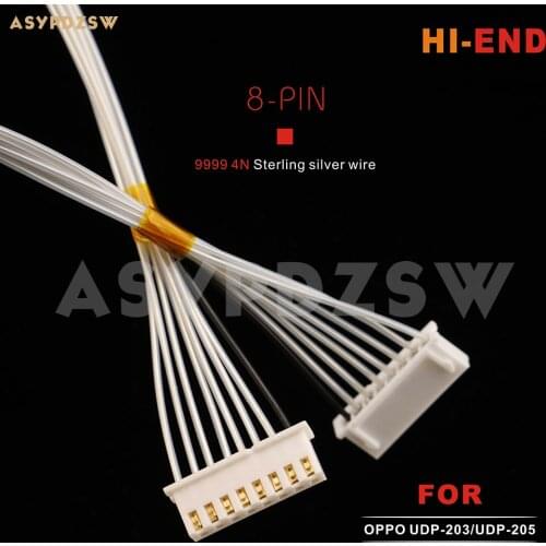 9999 Sterling silver cable/4N silver wire 8-PIN Digital simulation power supply For OPPO UDP-203/UDP-205
