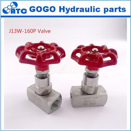 Needle valve J13W 160P DN6 DN10 DN15 DN20 DN25 stainless steel 304 316 female thread High pressure