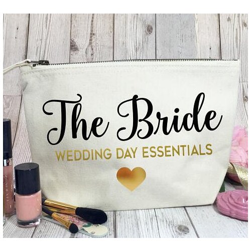 Personalised bride Bridesmaid Gift Make Up Bags Will you be my Bridesmaid, Maid of Honour Unique Gift for Bridal Party Bags