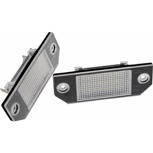 2Pcs/Set License Plate Light For Ford Focus MK2 03-08 C-MAX I 03 LED Light For Car License Number Plate Light Lamp