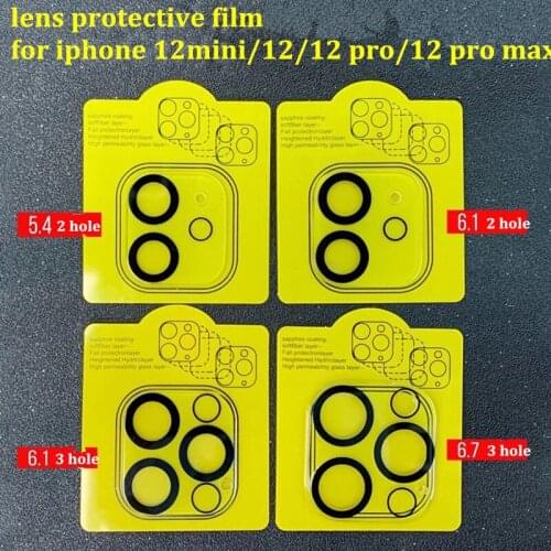 Transparent Full Cover Camera Back Lens Protector Tempered Glass Film for iphone 12 mini pro max