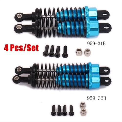 RCAWD Multicolor Alloy 70mm Front Shock Absorber 80mm Rear Shock Absorber Damper Oil Filled Type For RC Hobby Car 1/12 WLtoys