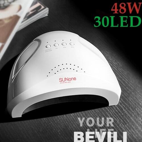 SUNONE 48W Nail UV Lamp Nail Art Gel Metalic Builder Gel Dryer LED Nail Drying Tool Manicure UV Lamp For Curing Machine LD07-1