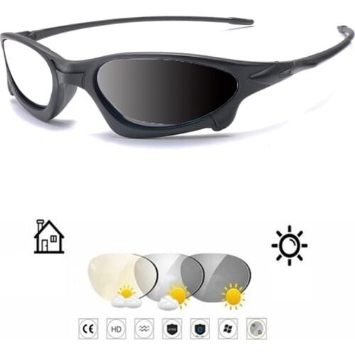Stick Face Sports Super Narrow Photochromic Grey Reading Glasses +0.75 +1 +1.25 +1.5 +1.75 +2 +2.25 +2.5 +2.75 To +4