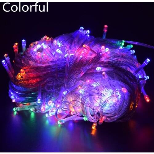 Led String Light Christmas Garland Decoration 100m 50m 30m 20m 10m 220v 100v Indoor Outdoor Waterproof Warm White Changing Color