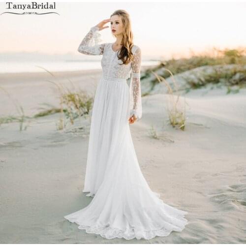 TANYA BRIDAL Long Sleeve Summer Dresses