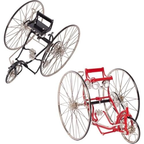 Vintage 1/10 Bicycle Model Bike 3D Vehicle Home Office Decoration Ornaments for Boys Girls