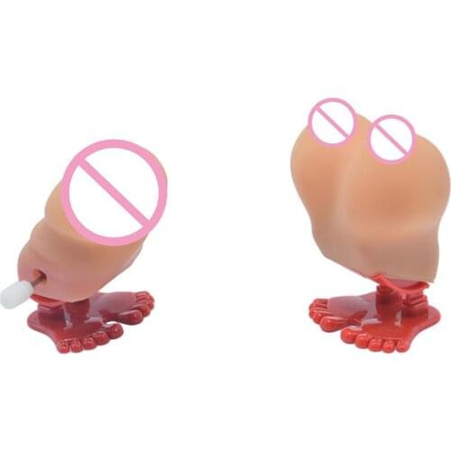 Funny Prank Toys Funny Clockwork Jump People Bouncing Boobs Joke Tricky Gift 2021 Adult Spoof Toys Party Props