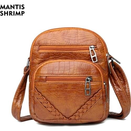 Women Bag Pu Leather Crossbody Bags for Women 2021 Female Shoulder Messenger Bags Small Totes High Quality Casual Flap