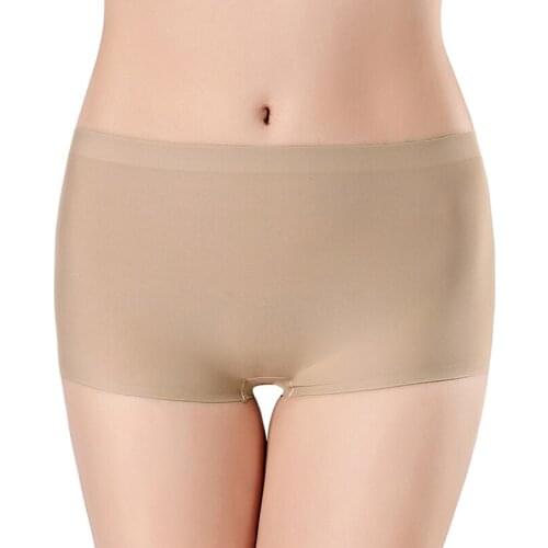 Women Safety Pants Elastic Stretchy Breathable Boyshorts Panties Seamless Female Underpants