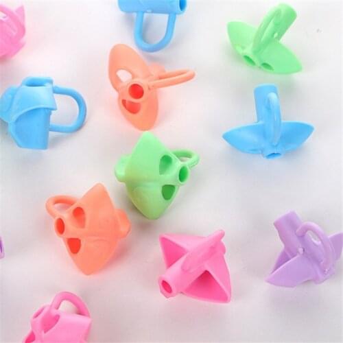 3Pcs Children Beginner Writing Pencil Pen Holder Practise Silicone Aid Grip Posture Correction Device Tool Student Education