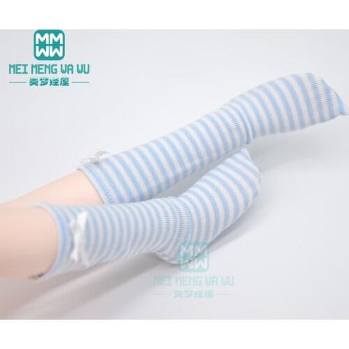 Accessories for doll fit 1/6 1/4 1/3 BJD YOSD MYOU SD13 MSD SD14 Doll Striped mid leg socks, shorts, long leg stockings