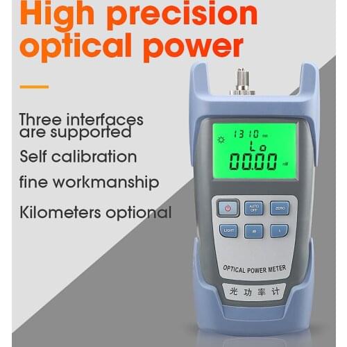 AUA-9 Optical Fiber Power Meter -70dBm~+10dBm 850-1625nm SC/FC/ST Connector Optical Cable Tester [without Red Laser source]