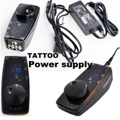 Tattoo-Power-Supply Black Digital LCD Power Supply for Permanent Makeup Tattoo Machine Guns Tattoo Machine