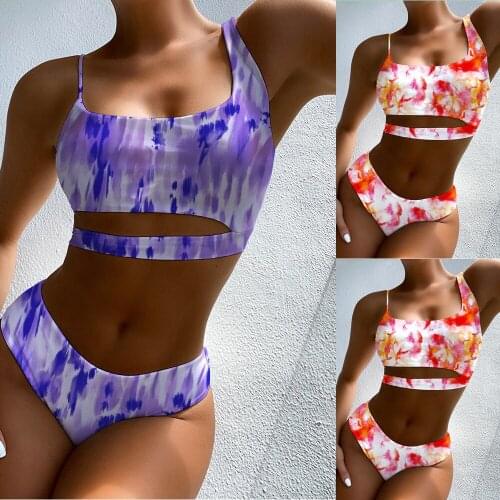 Brazilian Bikini 2021 Sexy Swimwear Women Swimsuit Push Up Bikini Set Bathing Suit Stripe Patchwork Swim Suit Biquini