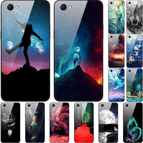 Case For OPPO A3 Back Phone Cover Black TPU Silicone Bumper With Tempered Glass