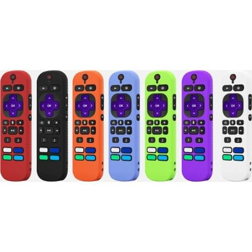 Remote Case Compatible with Roku Voice Remote Pro Waterproof Silicone Protective Cover TV Video Accessories