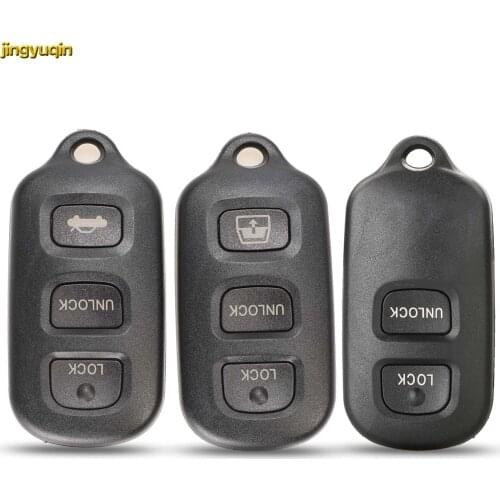 Jingyuqin Remote Car Key Fob Shell For TOYOTA RAV Cruiser 4Runner Camry Celica Echo Highlander 3B New Fob Case