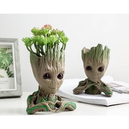 Home Decor Pen Box Groot Plant Pots Organizer Boxes Storage Containers Storage Flower Pot Multifunction Household Items