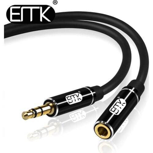EMK 3.5mm extension cable male to female 3.5 extend audio cable 0.5m 1m 2m 3m 3.5 jack Extender cable Cord for Phone Amplifier